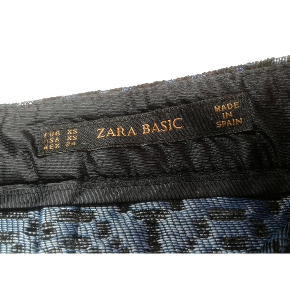 Zara basic & black a line mini brocade ski… - Picture 5 of 6